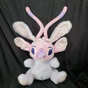 Disney Store Lilo & Stitch Easter Plush Angel Bunny Stuffed Animal Toy 12"